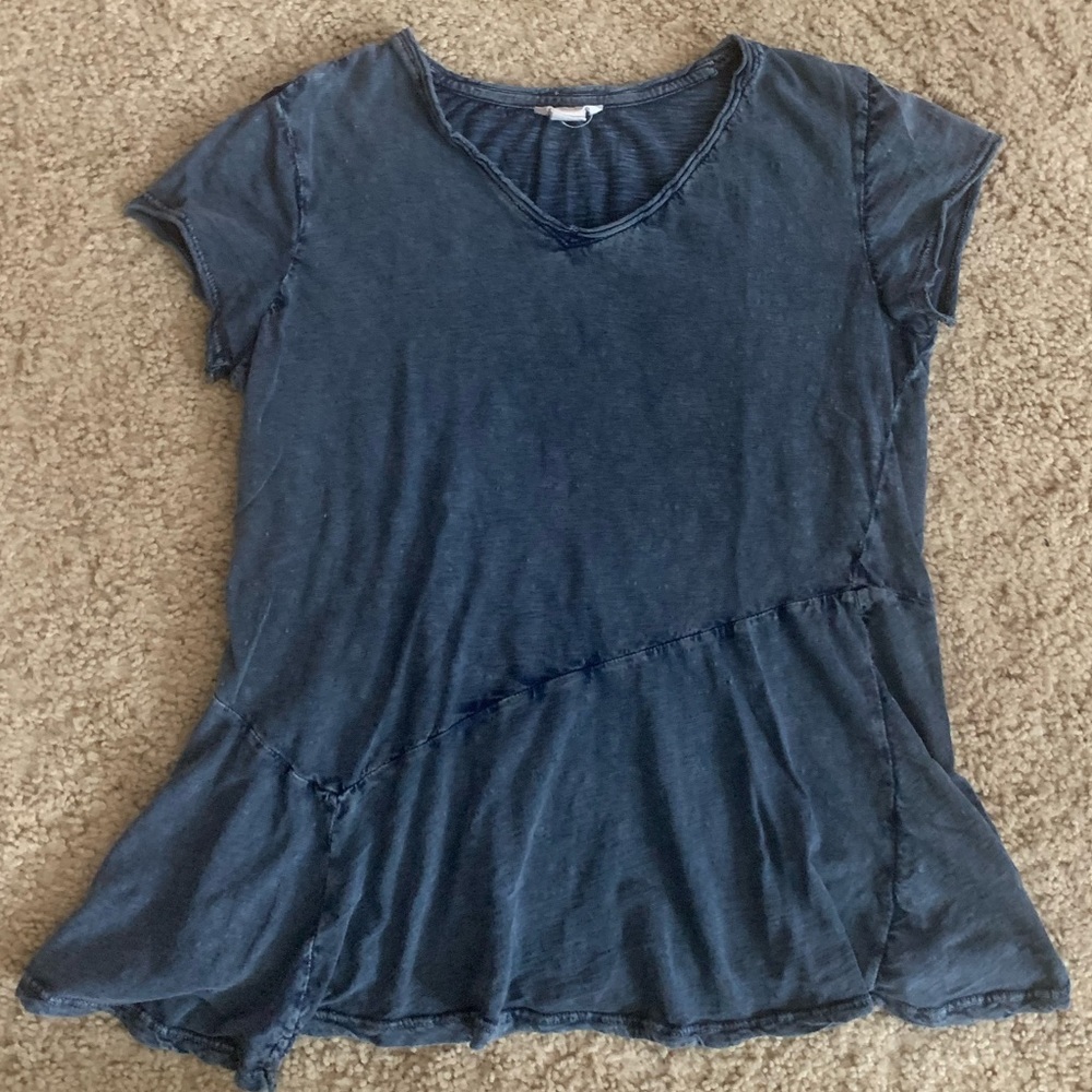 Blue v neck